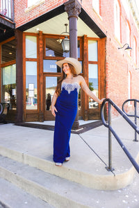 The Shahan Denim Maxi Dress