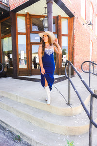 The Shahan Denim Maxi Dress