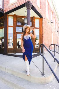 The Shahan Denim Maxi Dress