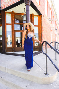 The Shahan Denim Maxi Dress