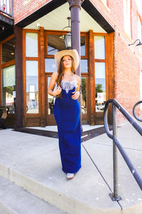 The Shahan Denim Maxi Dress