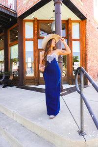 The Shahan Denim Maxi Dress