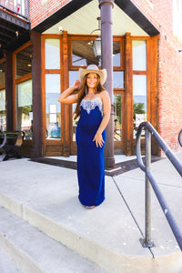 The Shahan Denim Maxi Dress