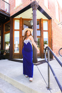 The Shahan Denim Maxi Dress