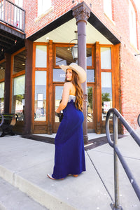 The Shahan Denim Maxi Dress