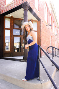 The Shahan Denim Maxi Dress