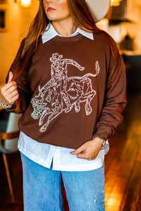 The Roughies Pullover in Brown