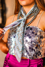 Load image into Gallery viewer, Satin Horse Bit Wild Rag
