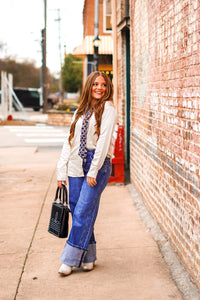 The Teagan Top in Ivory