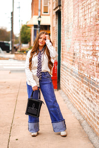 The Teagan Top in Ivory