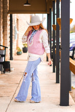 Load image into Gallery viewer, The Horseshoe Sweater Vest in Pink
