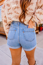 Load image into Gallery viewer, The McKay Denim Shorts in Light Blue
