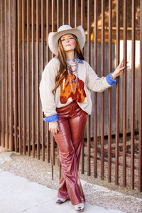 The Oriana Leather Pants