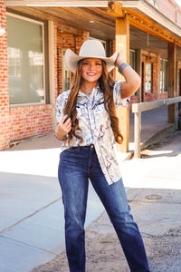 The Wild Horse Satin Pearl Snap