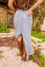 Load image into Gallery viewer, The Davis Long Denim Skirt
