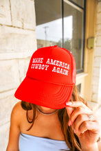 Load image into Gallery viewer, Make America Cowboy Again Trucker Hat
