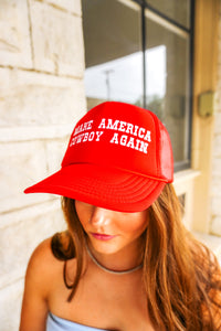 Make America Cowboy Again Trucker Hat