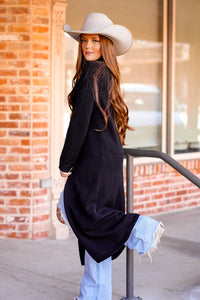 The Bellini Sweater Tunic in Black