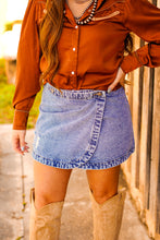 Load image into Gallery viewer, The Havre Denim Skort
