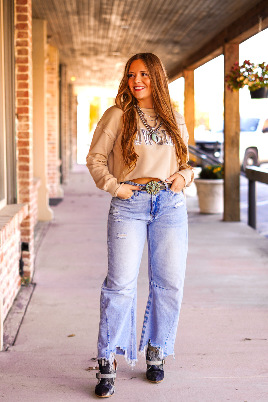 The Cowgirl Sequin Sweatshirt