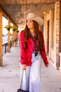 The Teagan Top in Fuchsia