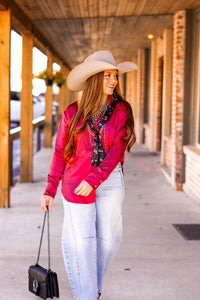 The Teagan Top in Fuchsia