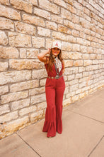 Load image into Gallery viewer, The Cree Jumpsuit in Burgundy
