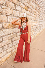 Load image into Gallery viewer, The Cree Jumpsuit in Burgundy
