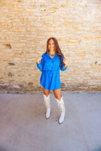 Load image into Gallery viewer, The Matthew Romper in Royal Blue
