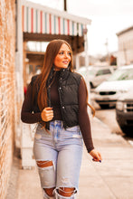 Load image into Gallery viewer, The Macie Puffer Vest in Black
