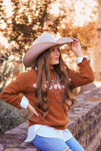 Load image into Gallery viewer, The Howdy Brown Sweater
