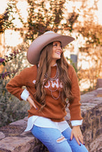 Load image into Gallery viewer, The Howdy Brown Sweater
