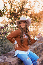 Load image into Gallery viewer, The Howdy Brown Sweater
