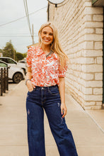 Load image into Gallery viewer, The Red Floral Horse Top
