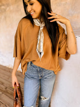 Load image into Gallery viewer, The Finley Tee in Deep Camel
