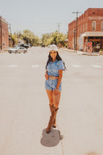 Load image into Gallery viewer, The Cal Romper in Light Denim
