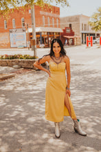 Load image into Gallery viewer, The Jillian Slip Dress in Mustard
