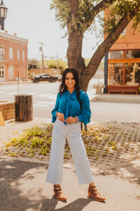 The Jagger Top in Teal