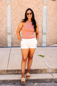 The Birdie Shorts in White