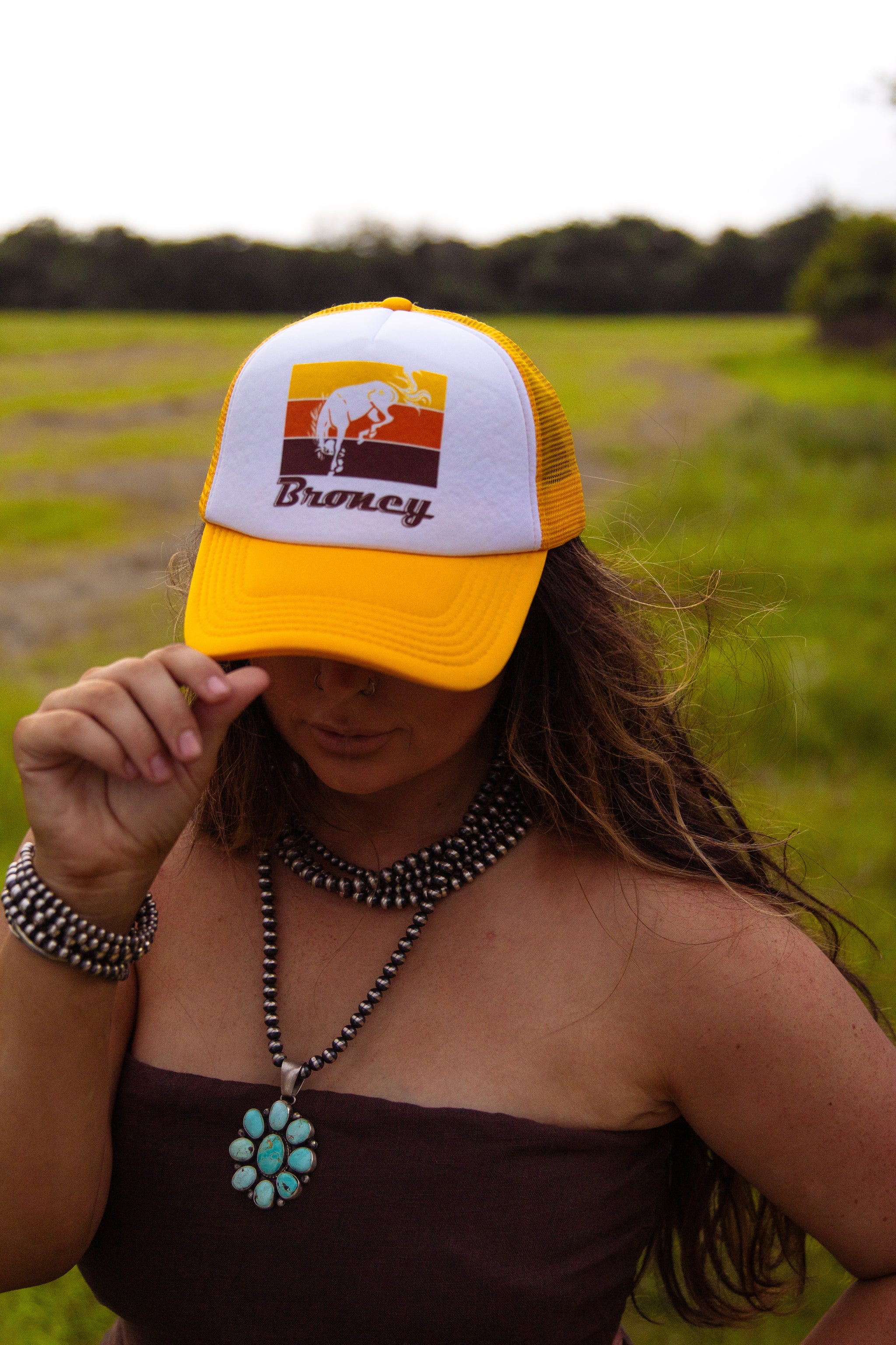 VAQUERA BASEBALL HAT WITH PINS WOVEN Flat Embroidery Logo Patch