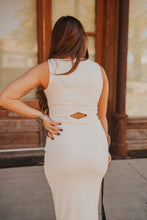 Load image into Gallery viewer, The Hazer Midi Dress in Cream
