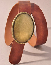 Load image into Gallery viewer, Western Oval Buckle Belt
