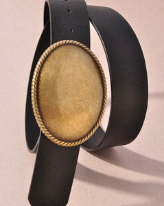 Western Oval Buckle Belt