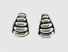 Load image into Gallery viewer, Faux Silver Curl Hoops
