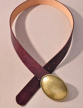 Load image into Gallery viewer, Western Oval Buckle Belt
