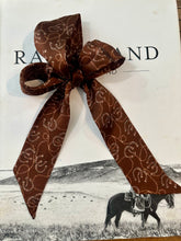 Load image into Gallery viewer, Brown Horseshoe &amp; Rope Silk Twilly
