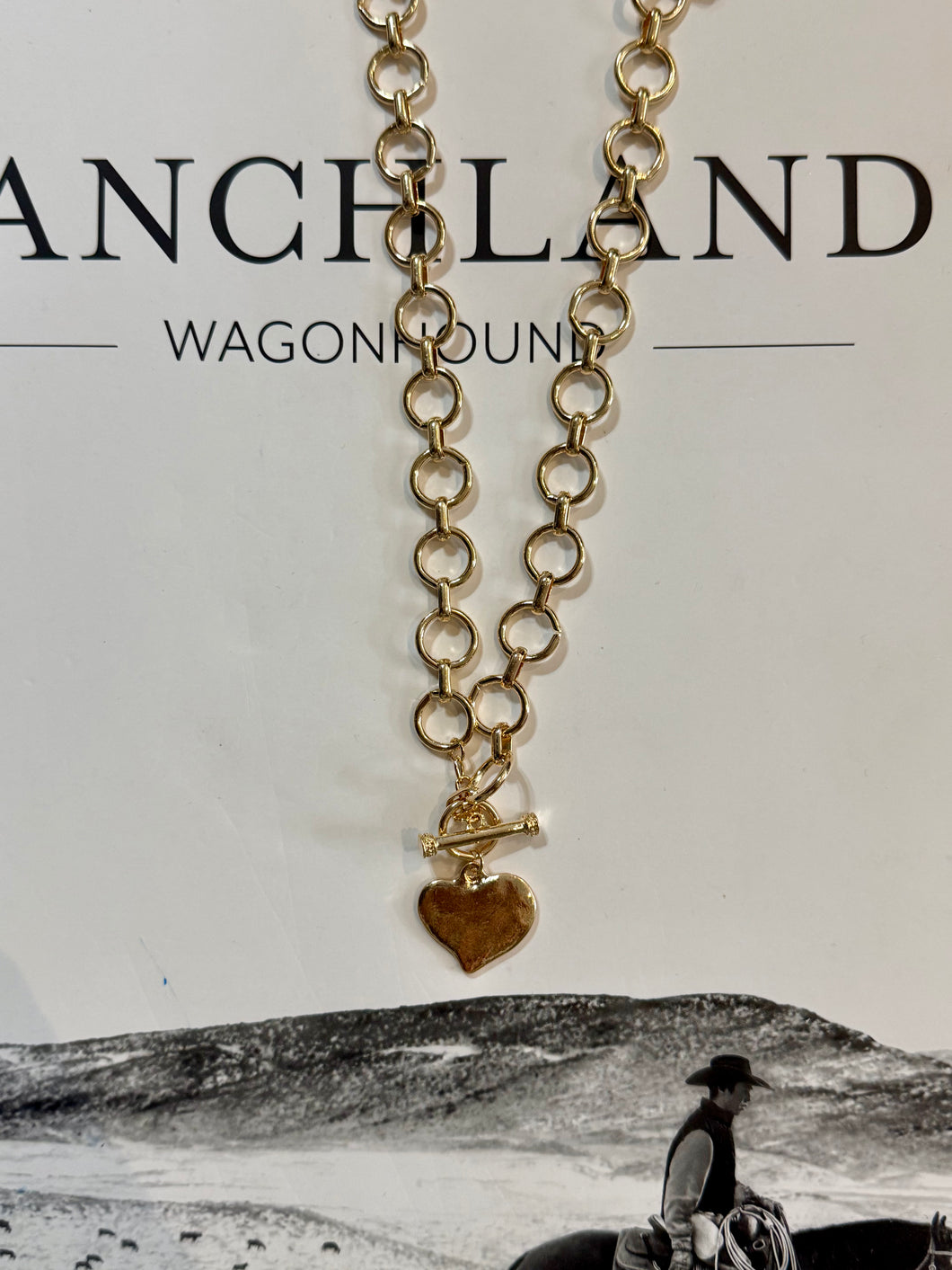 Hammered Heart Necklace