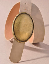 Load image into Gallery viewer, Western Oval Buckle Belt
