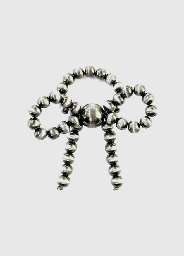 Faux Pearl Ribbon Ring