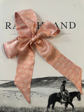 Load image into Gallery viewer, Western Floral Horseshoe Silk Twilly
